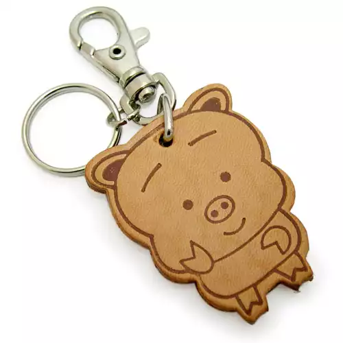 Schlüsselanhänger aus Leder